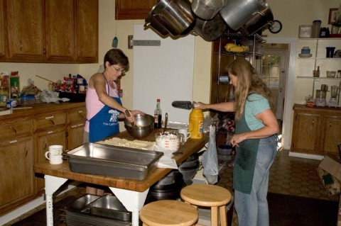 To Ann and Susan for bbq and breakfast galore