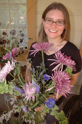 To Claire for floral finesse and event management