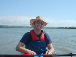 Matt in kayak