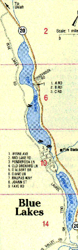 Blue lakes map