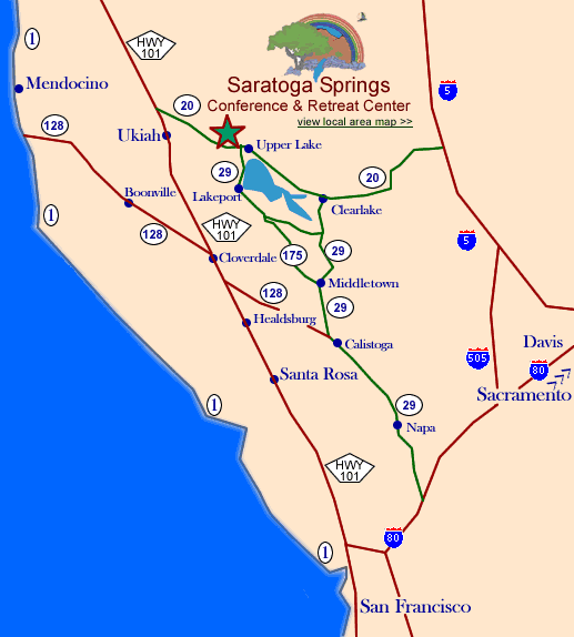 Map of Saratoga Springs